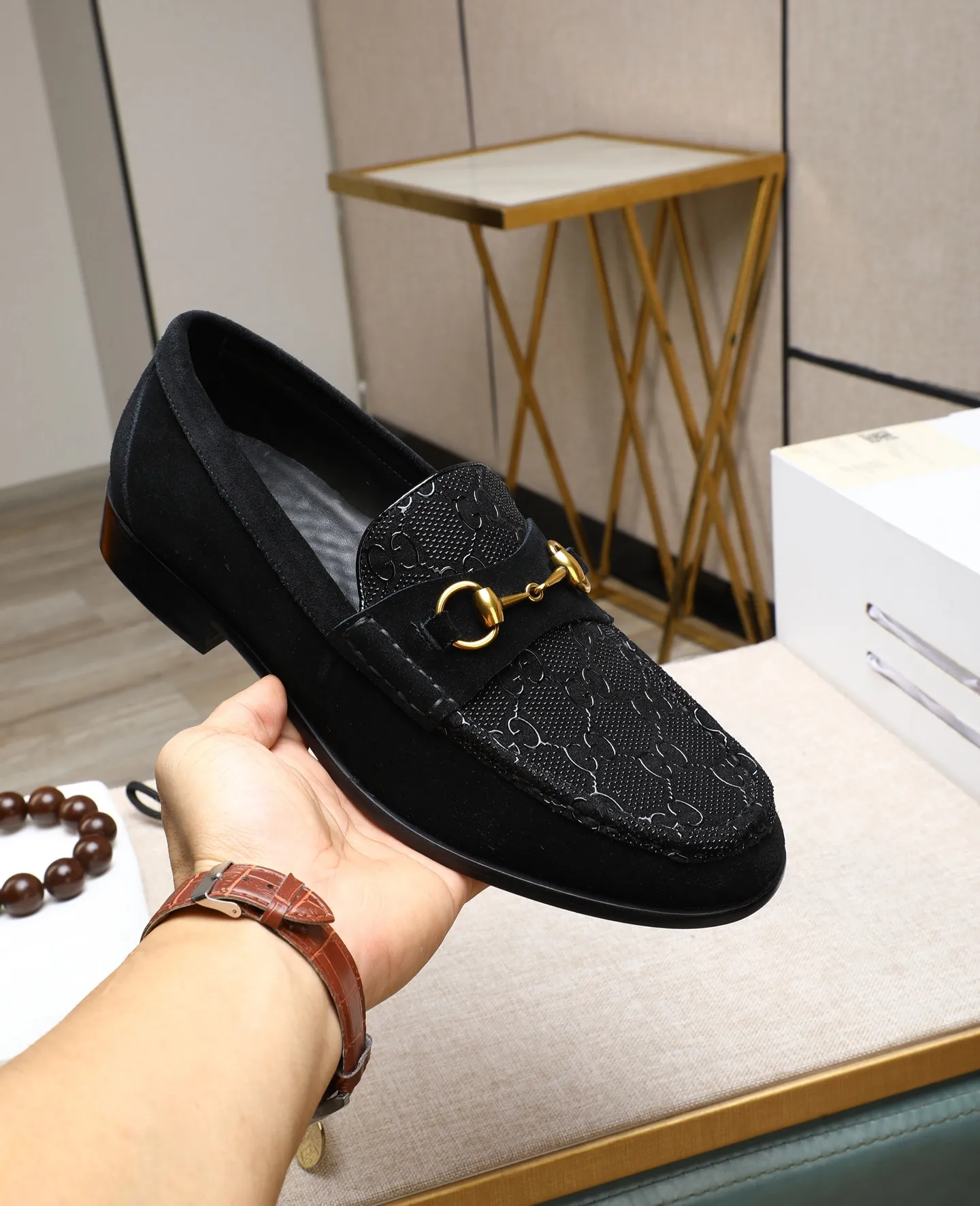 Men's shoes 💰500📛📛Original (water-dyed cow lining) GUCCI official website formal shoes🌀 Italian🇮🇹imported cowhide➕Top imported water-dyed cowhide lining💋Finely handmade Original bottom, the real thing looks better when photographed in person Standard size 38-44 (45 46 custom-made)